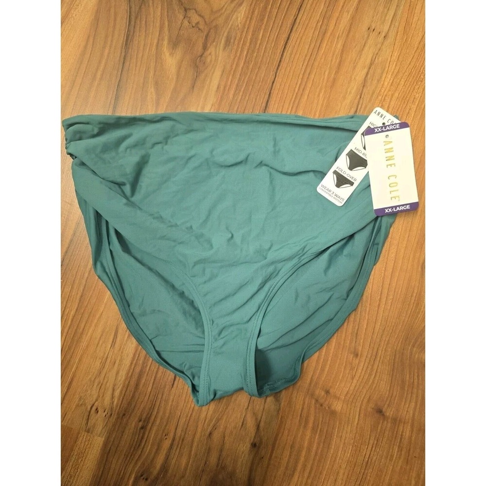 Anne Cole Ocean Green Convertible High Waist Bikini Bottom XXL ACSB001